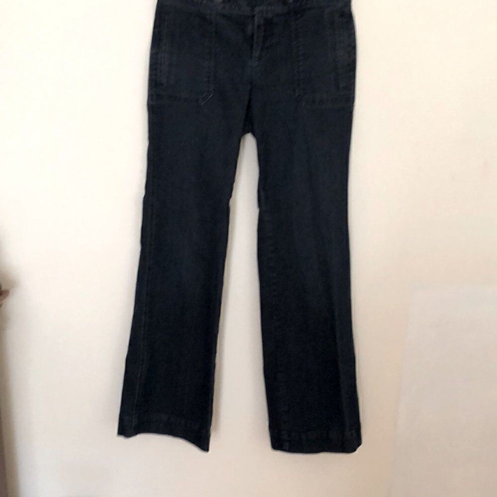 Loft SZ 10 Women Curvy Flare Jeans Western Rodeo  Minimalist Work Office Basic